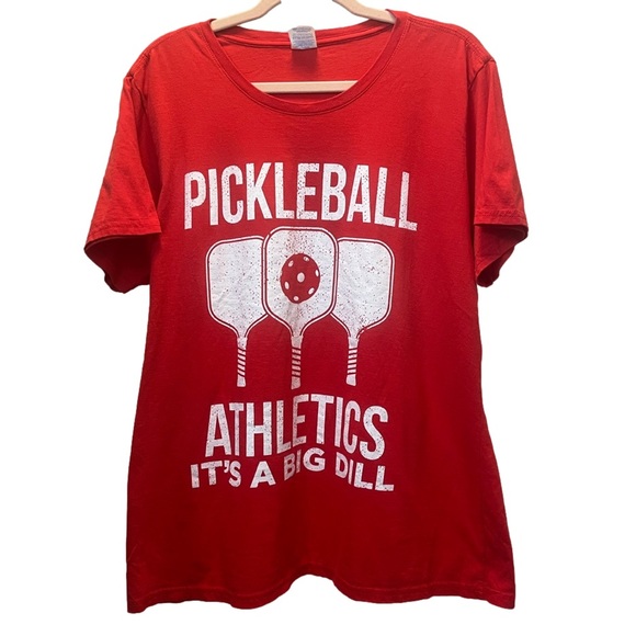 Port & Company Other - 100% Cotton Pickleball Short Sleeve T-shirt XXL Red